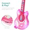 Best Choice Products 19in Kids Flash Guitar, Pretend Play Musical Instrument Toy for Toddlers w/ Mic, Stand